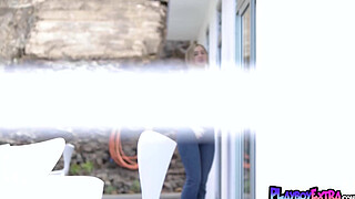 Polish teen blondie Weronika Wabia exhibited her perfect natural boobs