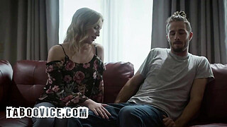 Horny Stepaunt Threatens To Kick Out Of House Her Stepnephew Unless He Fucks Her Good