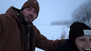 Almost Caught Fucking Outside Then Warming Him Up with My Dripping Pussy