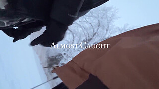 Almost Caught Fucking Outside Then Warming Him Up with My Dripping Pussy