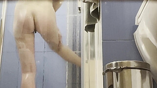 I have secretly filmed my hot step-sister under the shower - voyeur pov