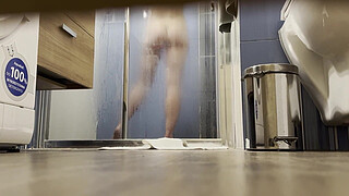 I have secretly filmed my hot step-sister under the shower - voyeur pov