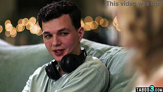 Blonde MILF stepmother Rachael Cavalli cant resist her stepsons huge dick