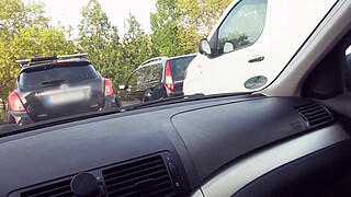 Risky Public Sex in The Middle of The City with Brunette Teen Babe