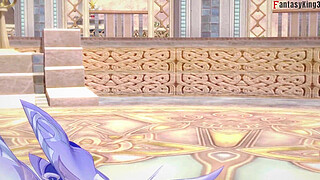 Columbina blowjob | Genshin Impact | Full & Pov version on Sheer & PTRN: Fantasyking3