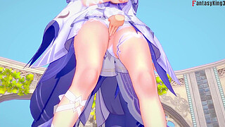 Columbina blowjob | Genshin Impact | Full & Pov version on Sheer & PTRN: Fantasyking3