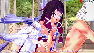 Columbina blowjob | Genshin Impact | Full & Pov version on Sheer & PTRN: Fantasyking3