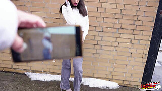 GERMAN SCOUT - Skinny Teen Mini Mitzi with small Tits Pick Up for no condom Casting Fuck