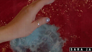 MILF Sara Jay Takes A Shower & Masturbates In The Heart Shaped Tub!