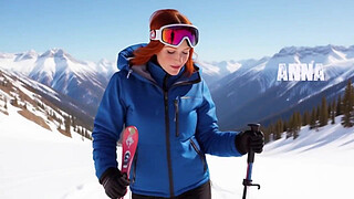 Jenna warms up the cold with hot sex.