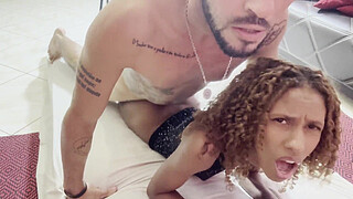 Taking the virginity of my girlfriend's 18-year-old sister's ass in my mother-in-law's living room.