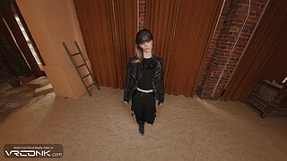 VR Conk: Teen Skinny Furiosa Sucks & Fucks Hard In Mad Max Cosplay Parody pt.3