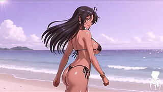 Sexy hottie with a big, sensual butt (Ai Gerou)