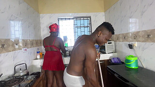 He fuck his brother's wife in the kitchen