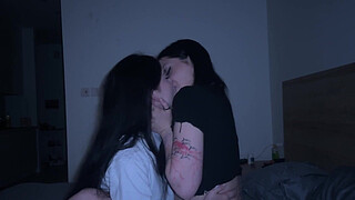 I fucked my stepsister hard and we made scissors