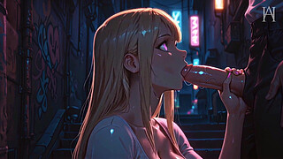 ATKINS ANIME HEAVEN - Insatiable Beauty Gets Pounded Hard In A Back Alley - [AI]