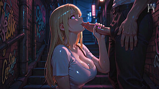 ATKINS ANIME HEAVEN - Insatiable Beauty Gets Pounded Hard In A Back Alley - [AI]