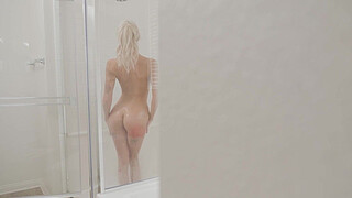 SLIM BLONDE STEP SIS EMMA HIX HELPS ME WITH MY ROCK HARD COCK