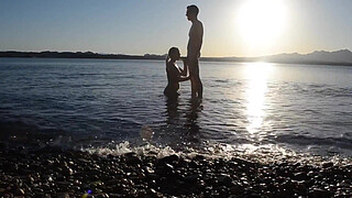 Watched Fucking on Beach and BIG Booty POUNDED