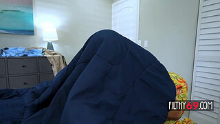 Big tits stepmom rides on stepson's BBC - London River