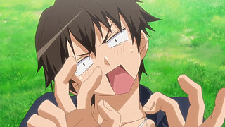 Hentai teens fucking in public park