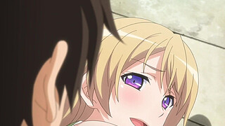 Hentai teens fucking in public park