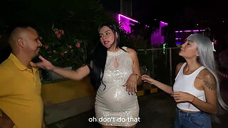 Swinger couple invites a very sexy and horny young woman to have sex - Melanie Latina