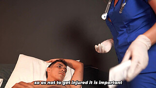 Patient with a big dick requests a physical exam at home with a doctor with big tits