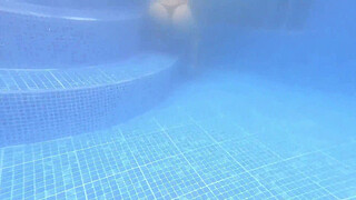 Amateur Sex in the Water Outdoors with a Horny MILF with a Huge Ass, Cumming