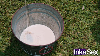 INKA SEX - THERIAN VACA Mega Big Tits Colombian is fucked and milked - Mishell Morales.