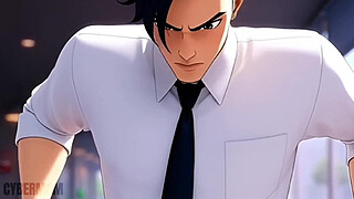 Pussy-Girl Fucks a Rich Man in a Car in Front of Infatuated Guy. Hentai Cuckold