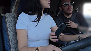 I picked up an Uber customer without a bra