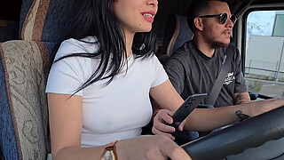 I picked up an Uber customer without a bra