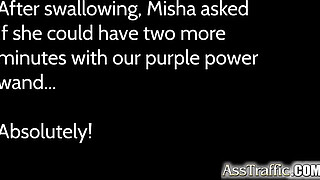 Polish punk teen Misha Cross crazy anal sex orgasm and wide gapes