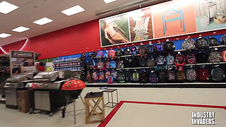 Stockroom Surprise BLOWJOB