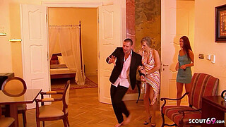 Own Wife Pickup Teen for Husband to made Anal FFM Threesome