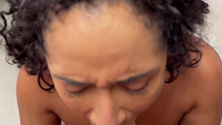 I found the building's janitor spying on me in the laundry room and I had to give him my pussy. (COMPLETE IN SHEER/RED)