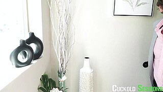 CUCKOLD SESSIONS - Busty Wife Kayla Kayden Gives Pussy to Bull, Chastity for Hubby