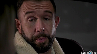 Hairy small titted brunette hottie Dharma Jones begging for hard anal sex