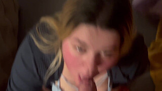 Practising the alphabet until I get it right blowjob!