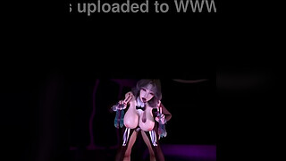 3D HQ Brunette Big tits Firm tits Breast Expansion POV Riding wSound added