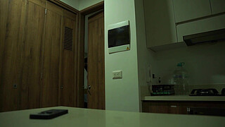 A stranger enters the home of busty blonde MILF Monique Fuentes, and she knows how to treat him.