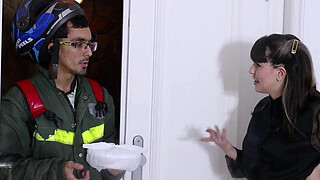 My wife fucked the delivery guy's ass right in front of me, I'm a cuckold who just accepts it!