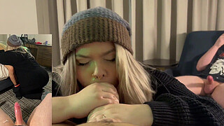 Post nut clarity cuck has to watch me suck a bigger cock