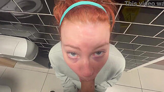 I Love Worshipping Cock And Swallowing Cum In A Public Toilet