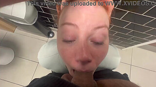 I Love Worshipping Cock And Swallowing Cum In A Public Toilet