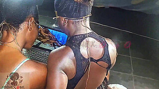 Seducing my big booty Midget step sister by showing her Lesbian Porn on Xvideos!!