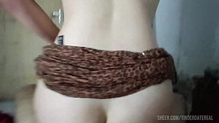 Lift my dress and shove it in my ass! First time fucking the perfect ass of a young girl with perfect buttocks receiving anal sex - POV ANAL PAWG