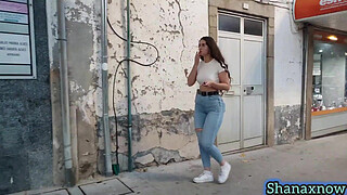 SHANAXNOW SMOKING FETISH BIG ASS WALKING IN TIGHT JEANS V