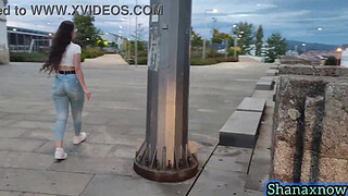 SHANAXNOW SMOKING FETISH BIG ASS WALKING IN TIGHT JEANS V